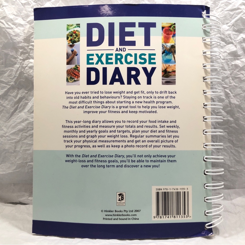 Book: DIET AND EXERCISE DIARY The perfect tool for health, weight loss, fitness - Picture 2 of 16